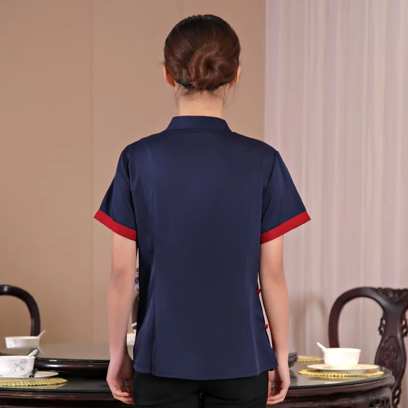 Костюм Официанта в китайском стиле рекомендуемый Летний комбинезон для отеля