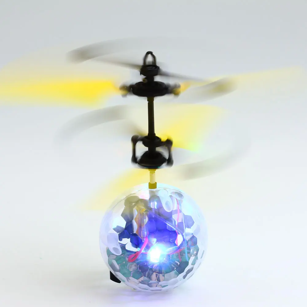 RU Ship Mini Drone RC вертолет летающий шар летающие игрушки блестящий светодиодный