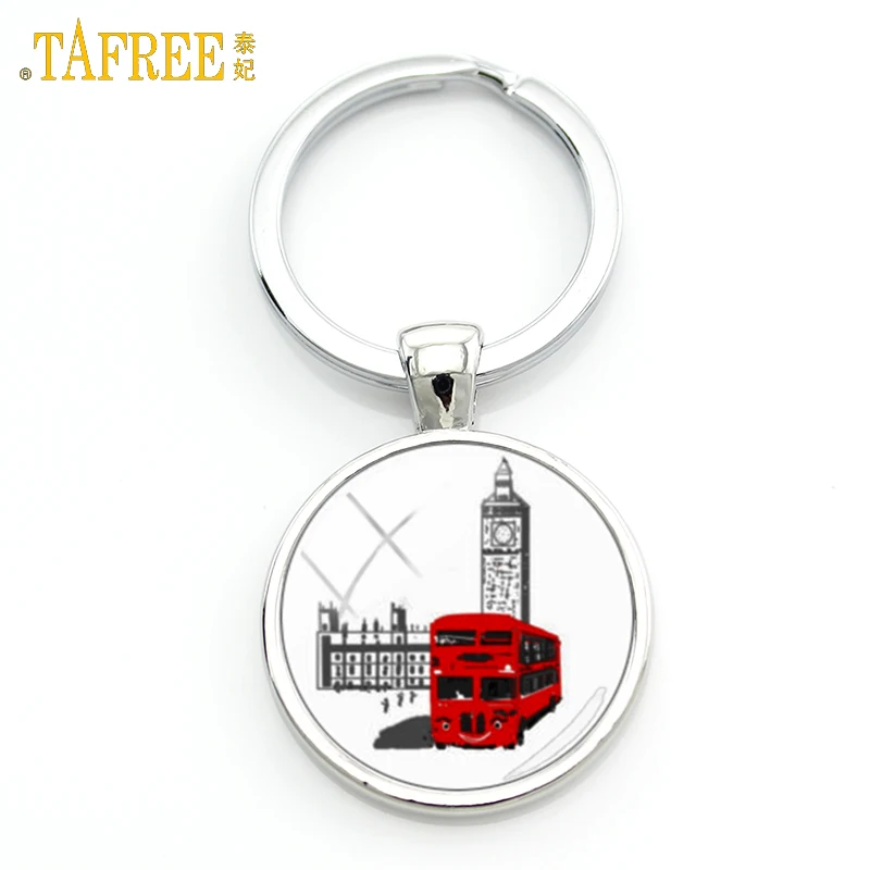 TAFREE счастливый детский школьный автобус брелок модный Британский Лондон