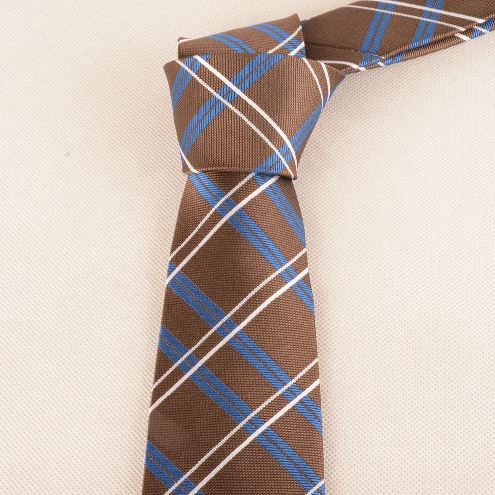 Мужской галстук Винтаж Проверено шаблон шелковистые Бизнес Галстук