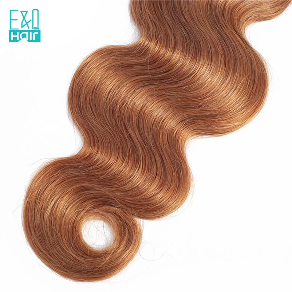 EQ Hair Pre-Colored Mongolian 3 Bundles Body Wave T1B/30 Weave 100% Human Extensions Non Remy No Smell | Шиньоны и парики