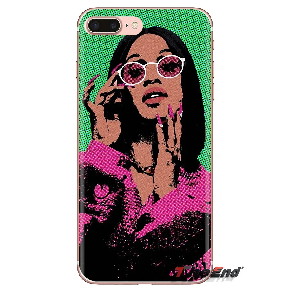 Прозрачный чехол из ТПУ Cardi B и Бруно Марс для Xiaomi Mi3 Samsung A10 A30 A40 A50 A60 A70 Galaxy S2 Note 2 Grand