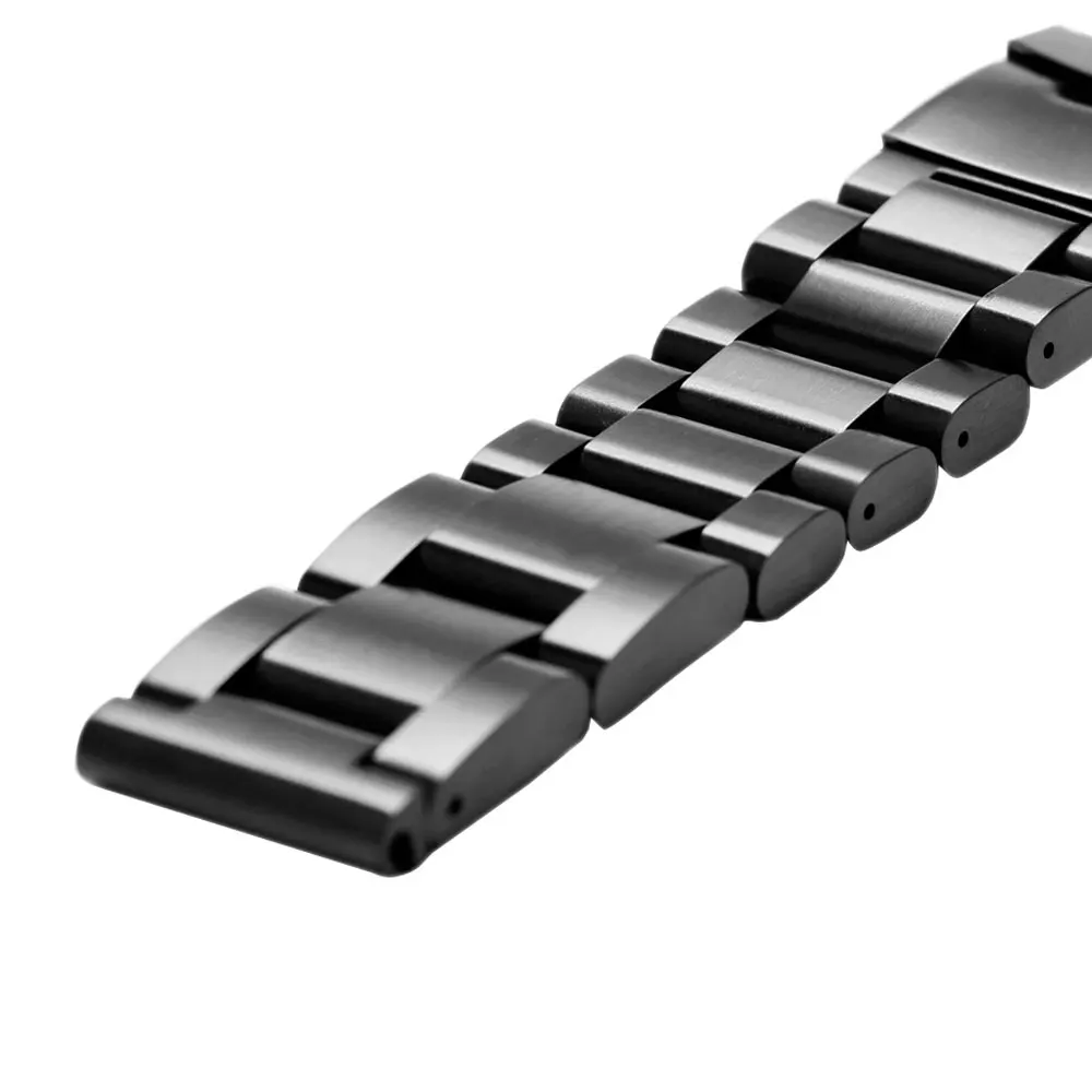 Ремешок для часов из нержавеющей стали GD013522 черный 22 мм|stainless steel strap|steel strapband 22mm |