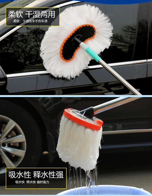 Щетка для мытья автомобиля мягкая меховая пыль возвратно-поступательная щетка