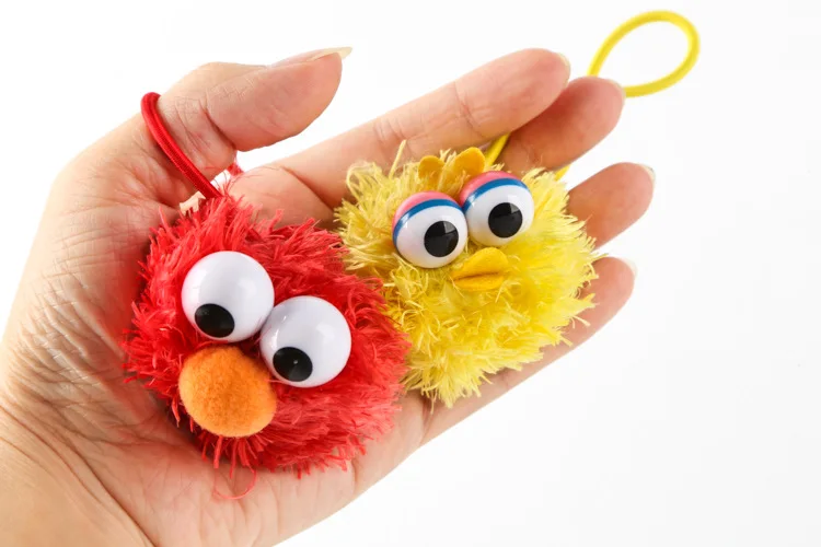 Улица Сезам плюшевая повязка для волос полосы мультфильм ELMO Резиновый Браслет повязка украшение для волос девушки аксессуары для волос