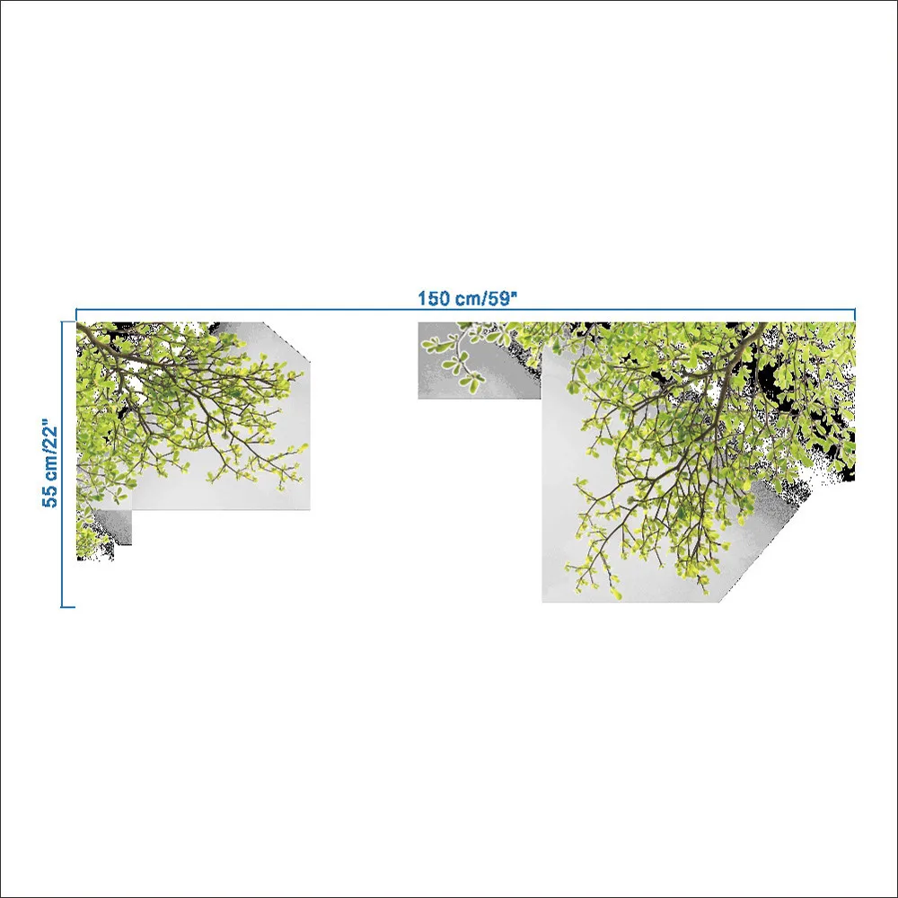 Природа листья стены Бумага Главная домашняя Наклейка на стену комнаты Съемная