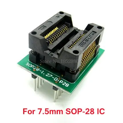 7 5 мм SOP28 до DIP16 IC тестирование ожога розетка чип программатор адаптер узкого типа