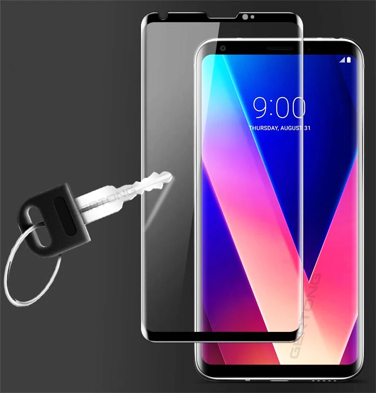 Полноэкранное Защитное стекло для LG V30 Plus V40 V20 V50 K40 G6 G7 G8 закаленное