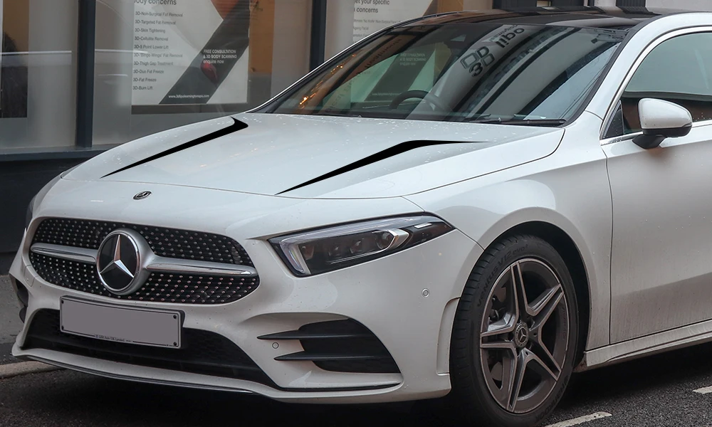 2шт 100 см х 26 см крышка капота автомобильные наклейки Автомобильная виниловая пленка длинные полосатые наклейки DIY автомобильные спортивные Стильные наклейки автомобильные принадлежности для тюнинга