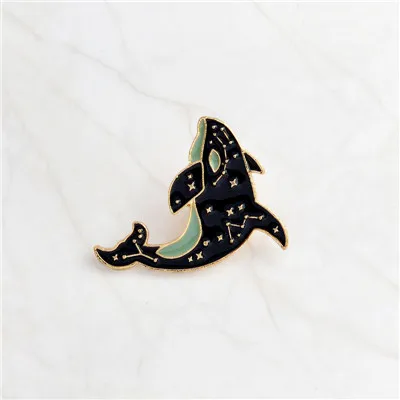 dolphin Булавка для друзей, артист, дельфин, глаз, фильм, значок, твердая эмаль, лацкан, булавка, броши, милые ювелирные изделия, подарок для женщин, девушек - Окраска металла: dolphin