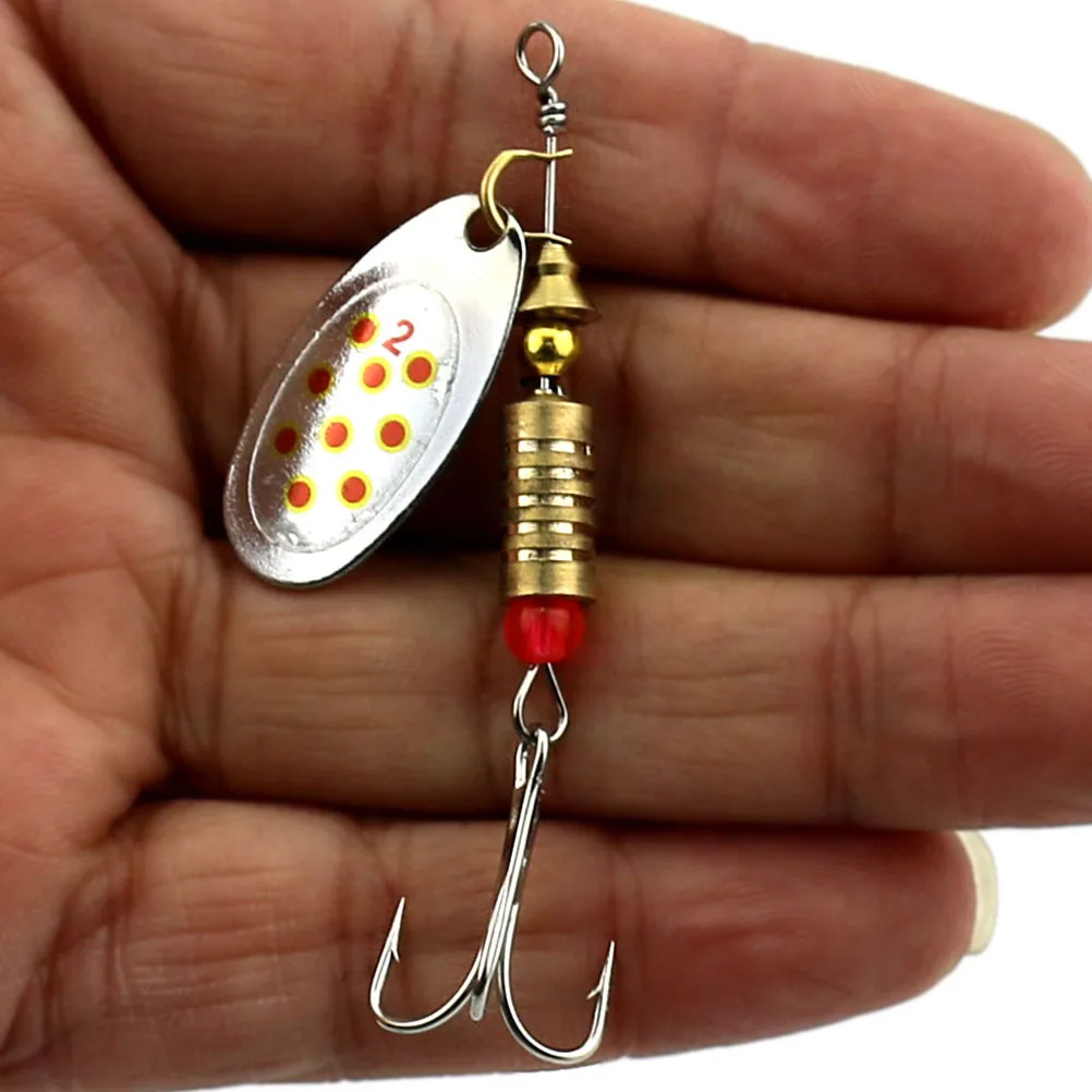 10 шт. рыболовные приманки из сплава Спиннер ложка искусственные Воблер для окуня