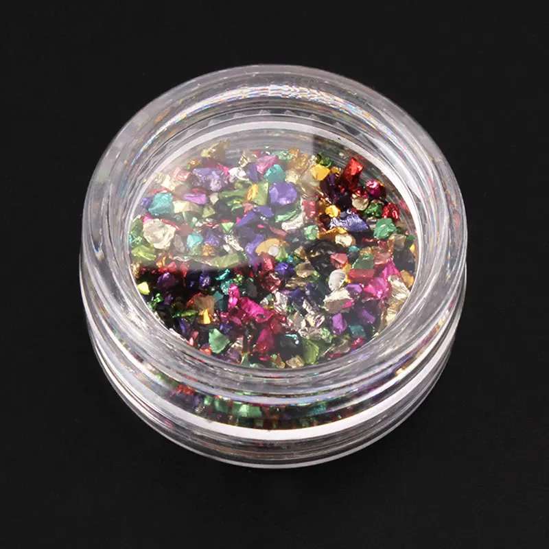 Color mixing Разбитые стеклянные стразы для ногтей камни для нейл-арта Стразы смесь стразов 3d украшения для ногтей камни для ногтей - Цвет: Color mixing