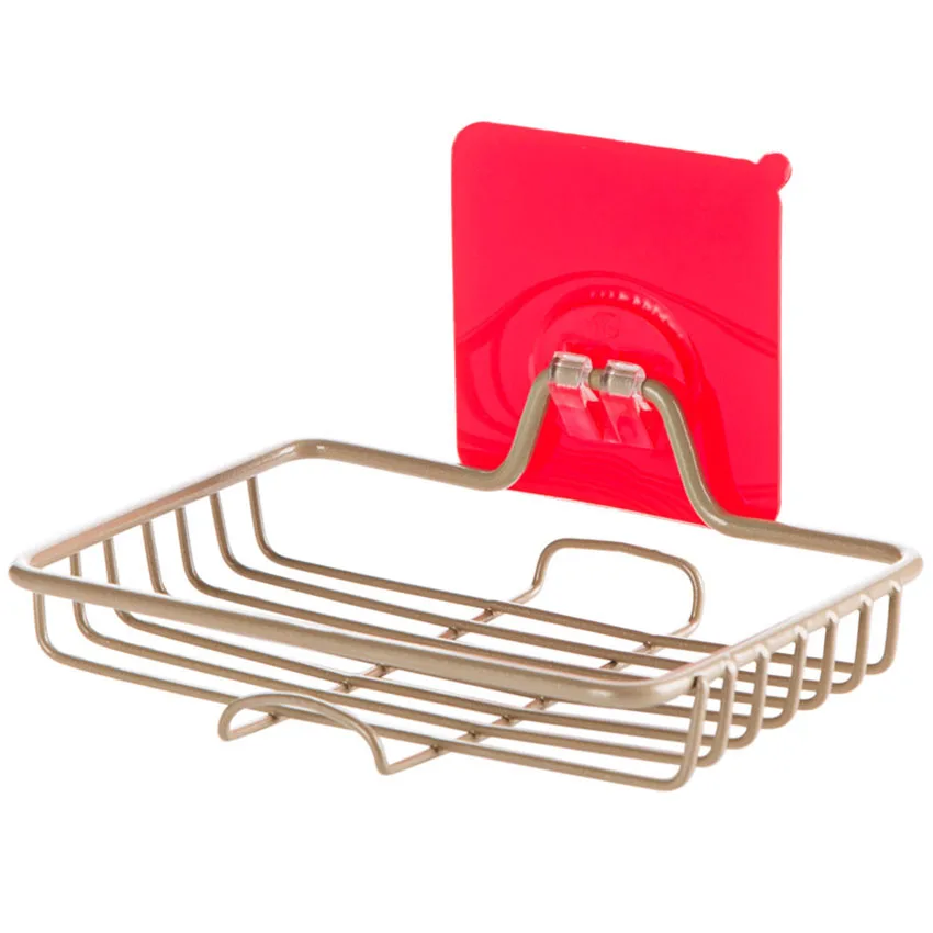 Настенная вешалка для слива губки крючки полотенец Железный контейнер мыла и