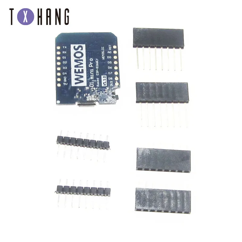 Для WEMOS D1 Mini Pro 16M байтов внешняя антенна разъем NodeMCU ESP8266 ESP-8266EX CP2104 WIFI макетная