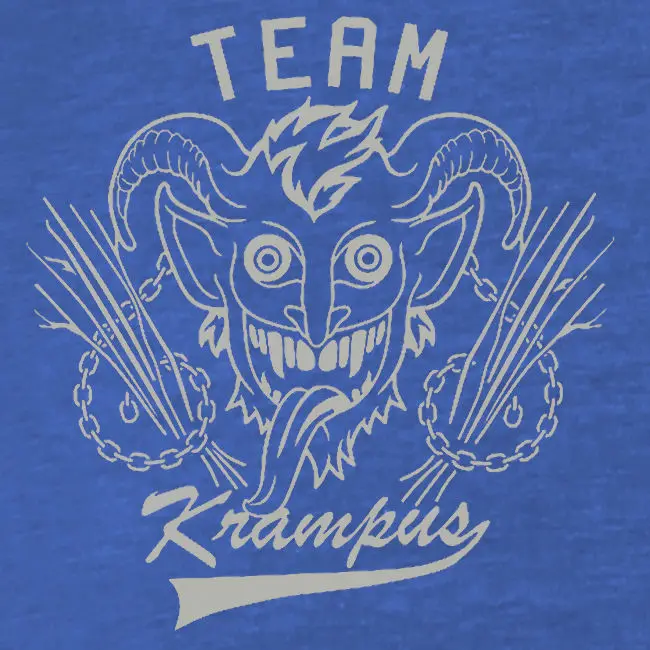 Высококачественная повседневная футболка с принтом новая командная KRAMPUS мужская