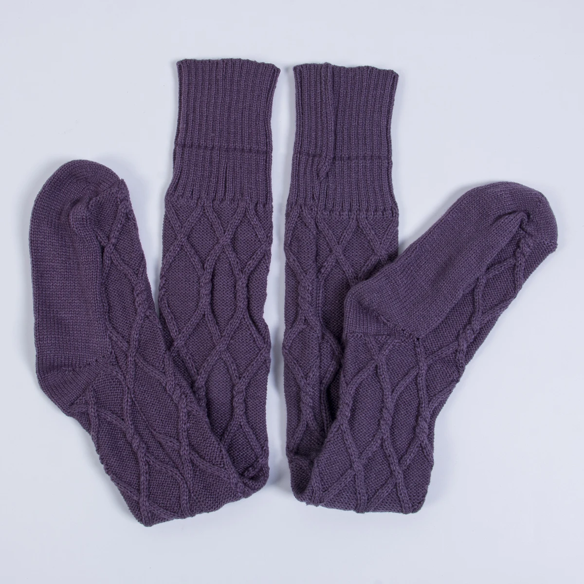 Модные пикантные теплые длинные хлопковые чулки выше колена женские зимние