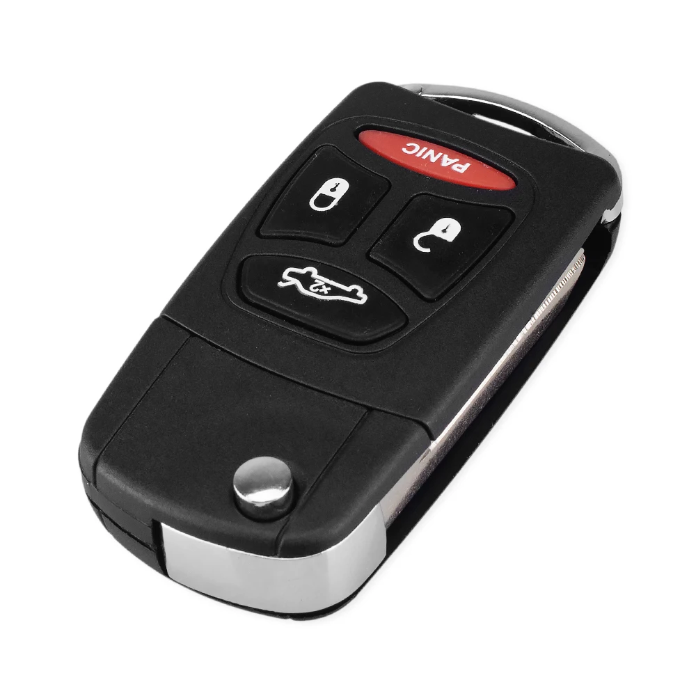 Чехол KEYYOU для дистанционного ключа чехол с 4 кнопками Dodge Jeep Commander Grand Cherokee Chrysler Aspen