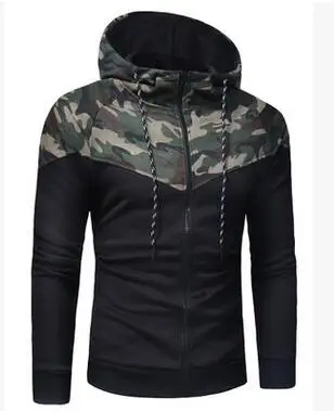 Новинка 2018 классическая мужская повседневная Приталенная толстовка на молнии с