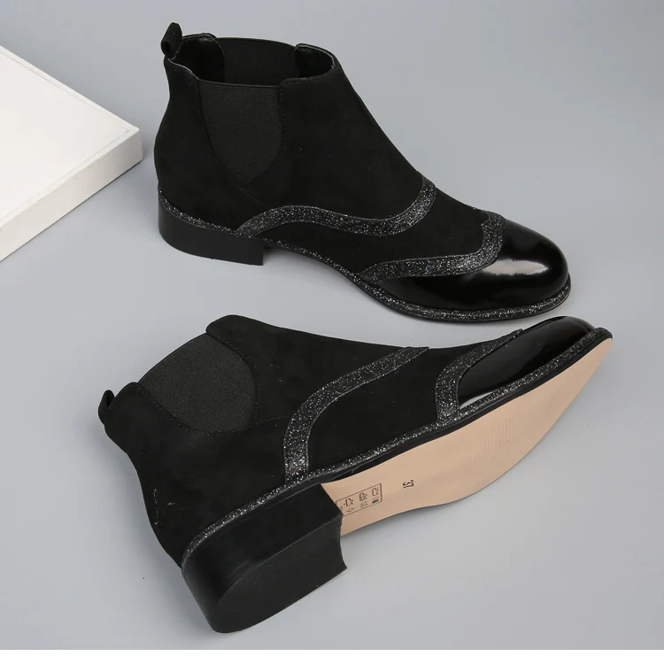 Новое поступление модные женские туфли ботильоны короткие мотоциклетные сапоги