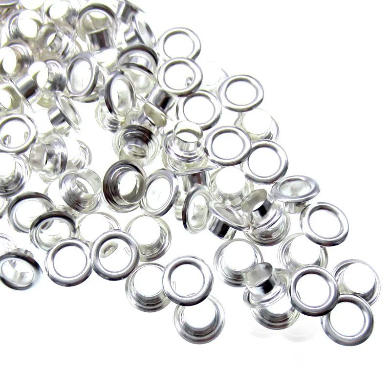 500 шт. серебристый цвет круглые люверсы для скрапбукинга аксессуары швейных карт