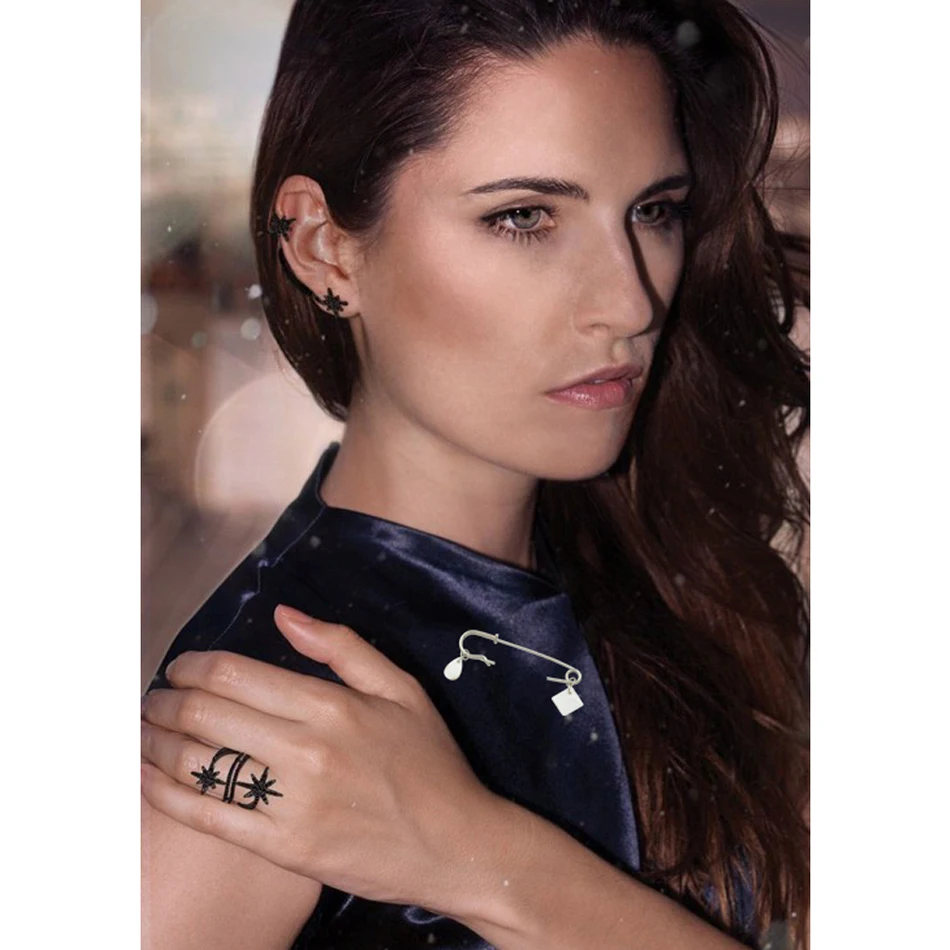 Jufee панк рок Стиль минималистский серебряные украшения Цвет с имитацией жемчуга