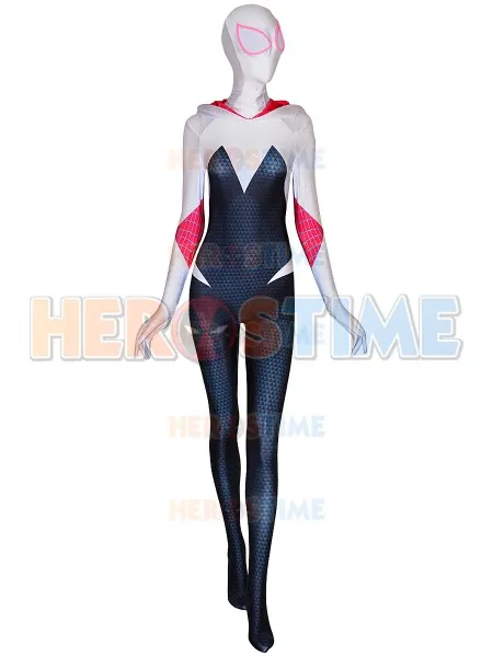 Костюм Человека паука Гвен Стейси костюм для косплея с 3D принтом спайдермена из