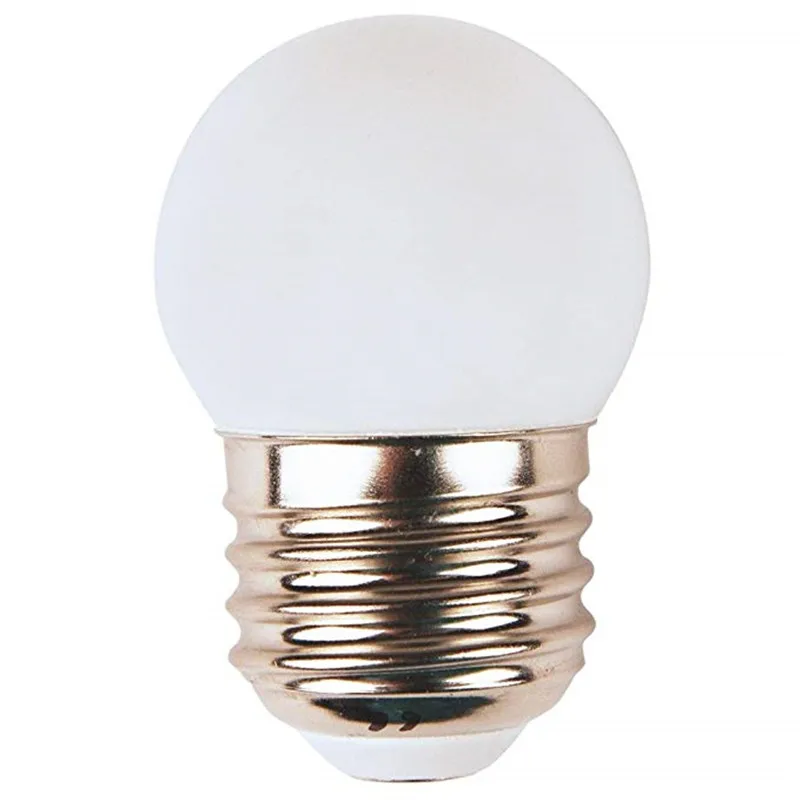 10 шт. G45 2 Вт Led глобус Свет E27 белый корпус светодиодные лампы теплый холодный цвет