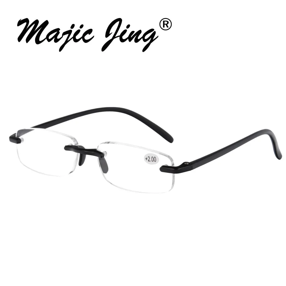 Пластиковые очки для чтения без оправы Magic Jing ультралегкие рецептурные