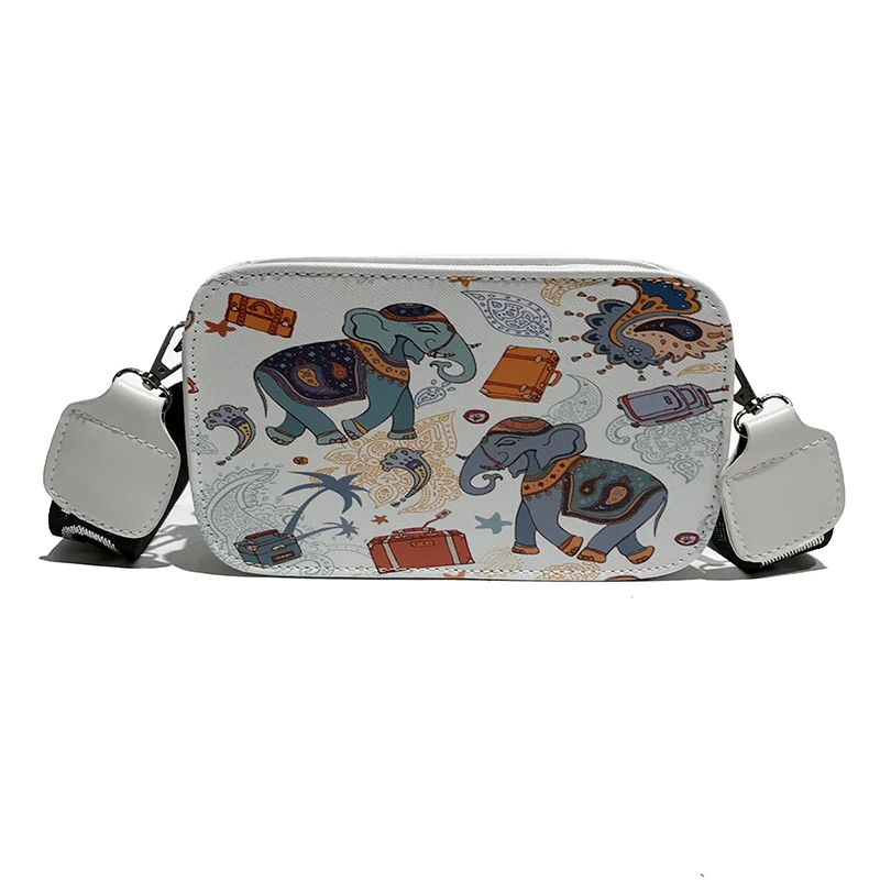 Ins 2019 новая Двусторонняя маленькая квадратная сумка широкополосная простая