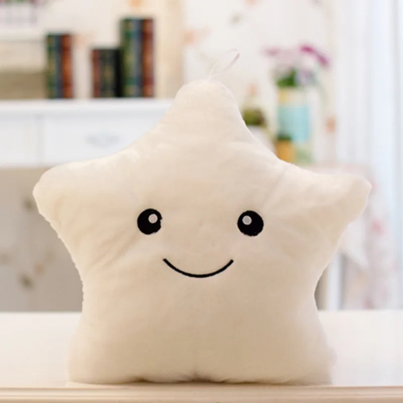 30CM Luminous Pillow Christmas Toys Led Light Plush Hot Colorful Stars Kids Birthday Gift Good Quality Toy Store | Игрушки и хобби