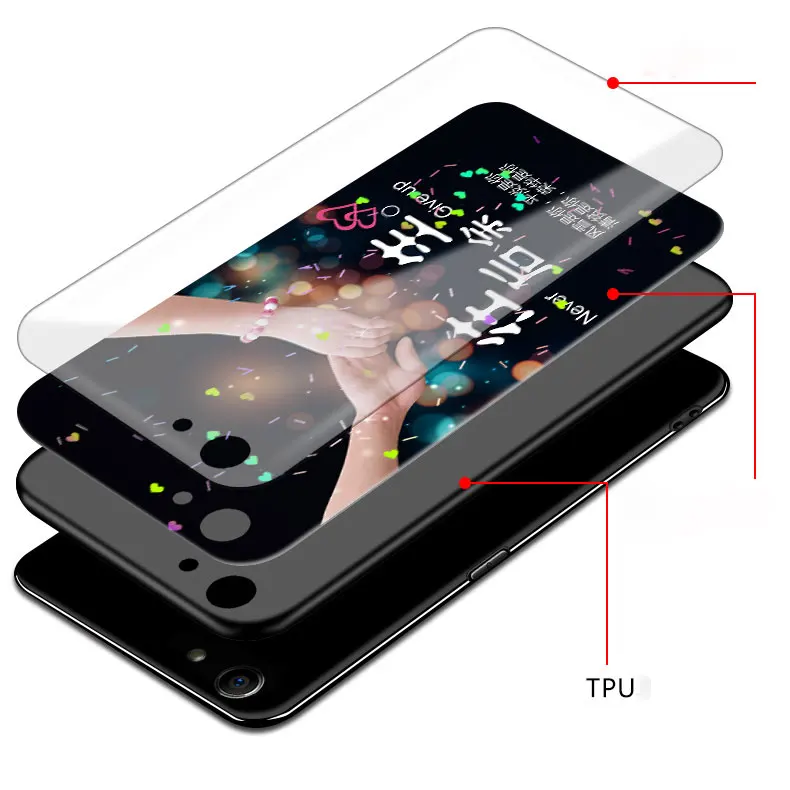 Для OPPO A83 чехол для крышки корпуса роскошный гибридный Смола Раскрашенная