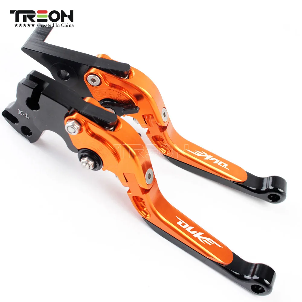 Orange Blakc Для KTM Duke 390 200 125duke 2013- декоративная складная Тормозная ручка выдвижной рычаг сцепления аксессуары для мотоциклов - Цвет: Orange Blakc