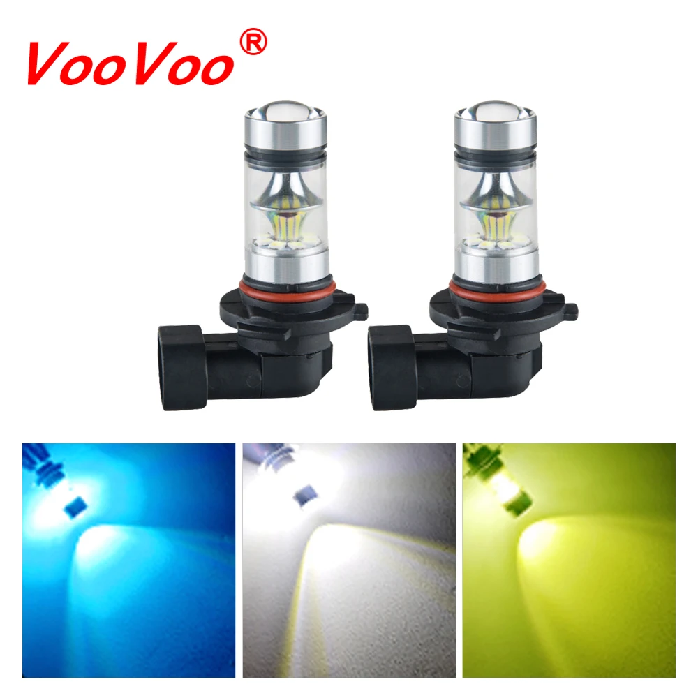 VooVoo Canbus H1 H3 H7 лампы H11 H8 H10 светодиодные Автомобильные противотуманные фары HB3 9005