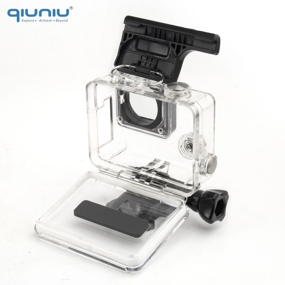 Защитный чехол QIUNIU с защитным корпусом для камеры GoPro Hero 3 3+ 4, аксессуары для GoPro