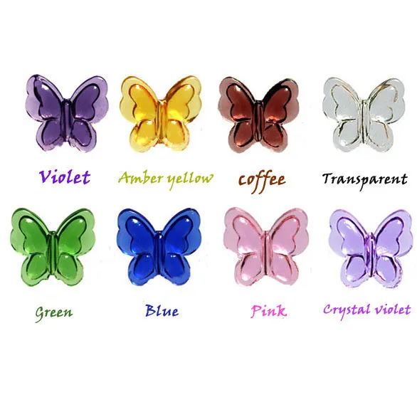 40 шт. стеклянные бусины-бабочки для люстры 28 х35 мм | Освещение