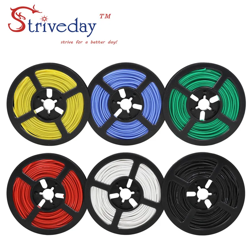 

98ft 30 meters 18AWG Flexible Silicone Rubber Wire Tinned Copper line RC Cable DIY with 10 colors to choose from