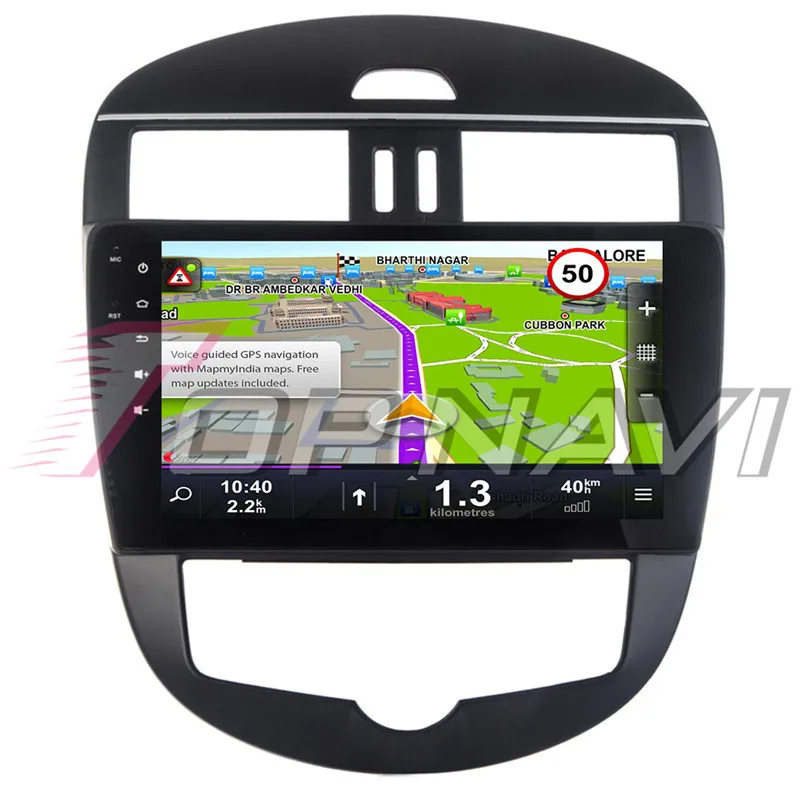Автомобильный gps навигатор для Nissan Tiida H 2011 2012 2013 2014 2015 Android 8 1 10 ''Topnavi No DVD большой