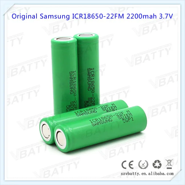 100% оригинал для Samsung ICR18650 22FM 18650 2200 мАч 3 7 В литий ионная аккумуляторная батарея e