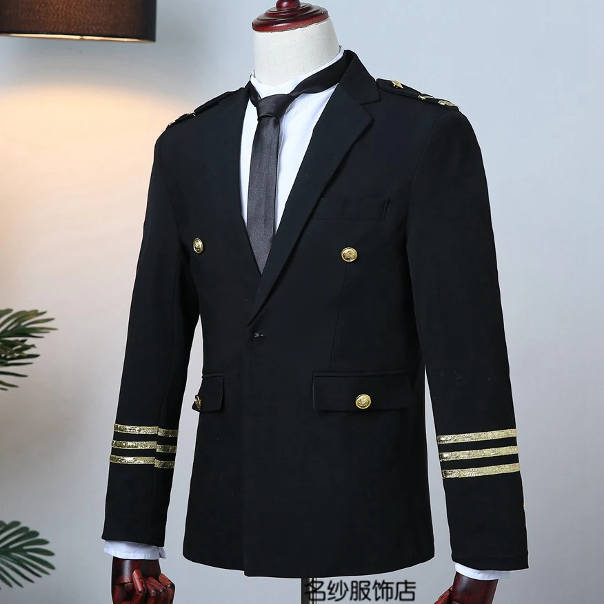 Бесплатная доставка Мужская военно воздушные силы/capанская форма пиджак и