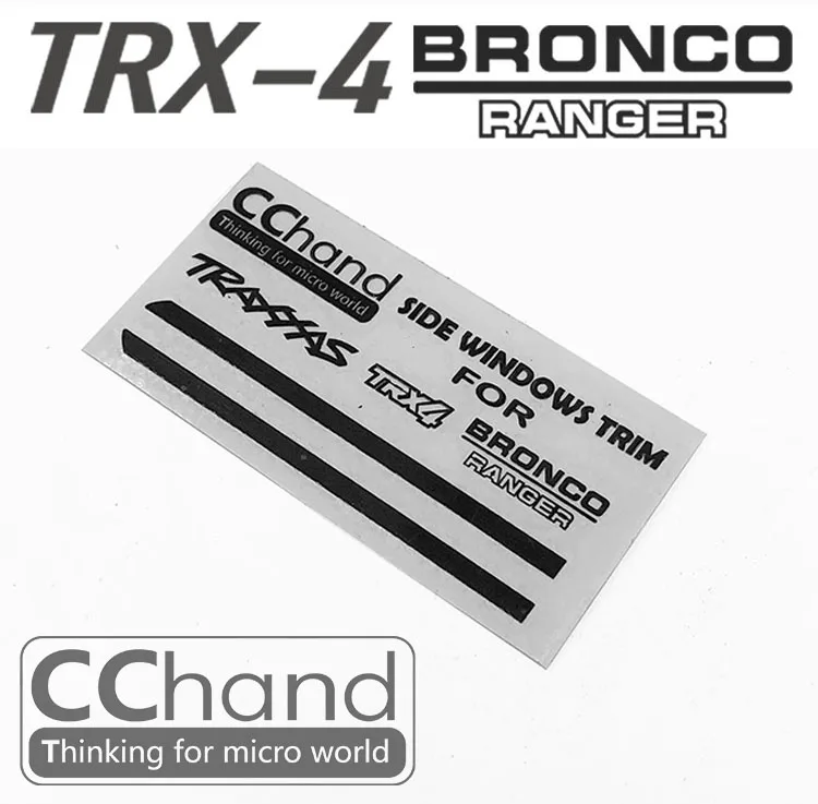 Обшивка боковых окон CChand для игрушечных автомобилей TRX4 Ford BRONCO RC с функцией