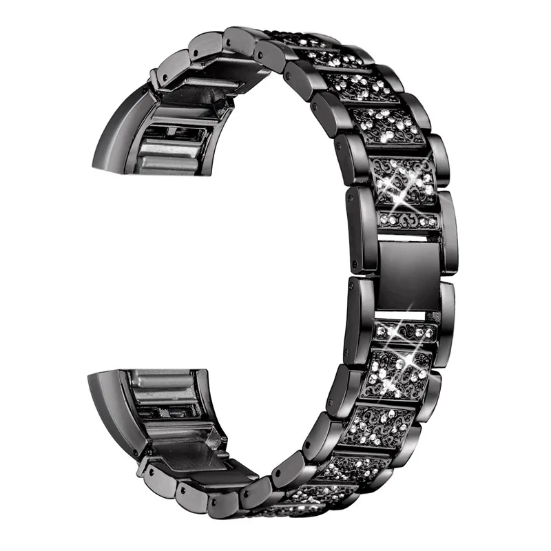 Высококачественные браслеты для Fitbit charge2, умные ремешки, модные бриллиантовые мужские и женские ремешки для часов