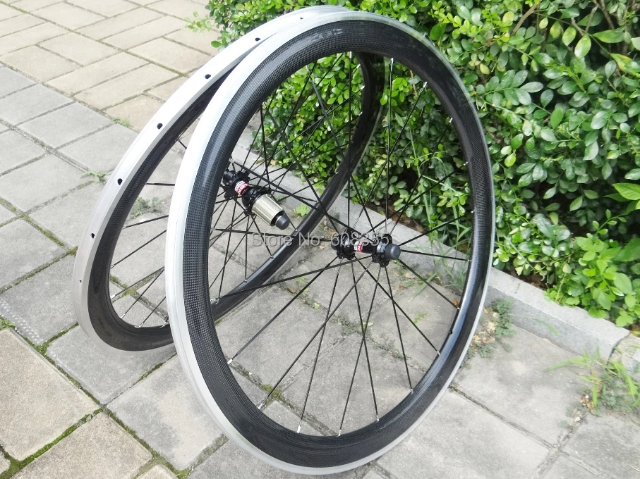 _ Углеродная велосипедная дорожная клинчерная колесная пара 50 мм велосипедный