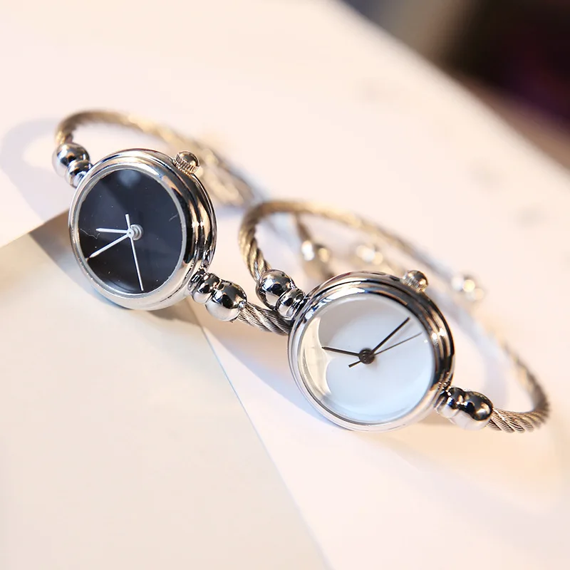 2019 элегантные женские часы браслет Для женщин Новое поступление золото и серебро