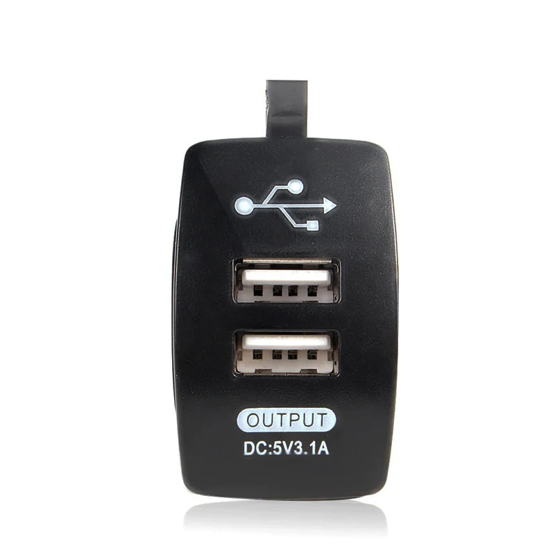 Зарядное устройство с двумя USB портами и светодиодный дисплеем 12 В 24 3 1 А|monitor