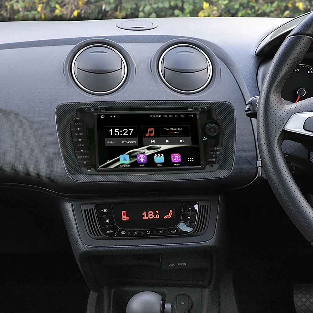 Owtosin автомобильный Радио Мультимедиа Видео плеер навигация GPS Android 9 0 для SEAT Ibiza 2009