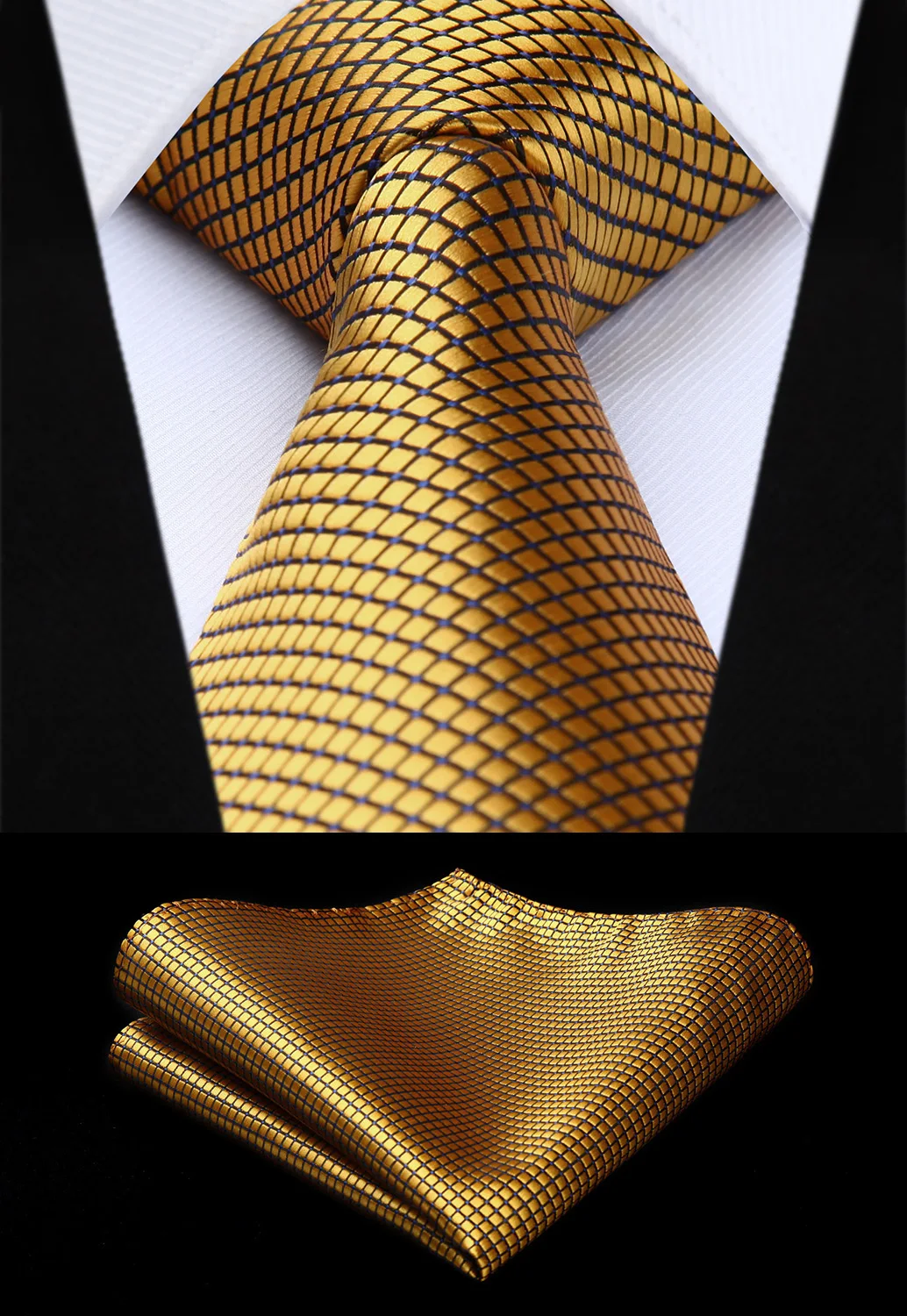 Мужской галстук модный 3 4 дюйма Шелковый тканый мужской в клетку с карманом