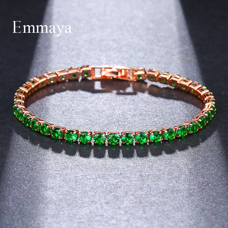 Бренд Emmaya 7 цветов модный роскошный браслет из искусственных циркониевых бусин