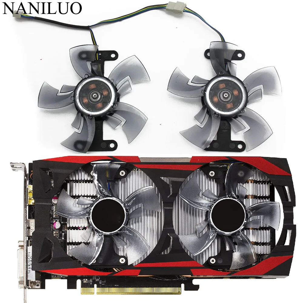 

2pcs/lot GA91O2H computer Graphics card fan VGA Cooler Fans For dataland R9 270 2G R9 370 4G Video Card cooling
