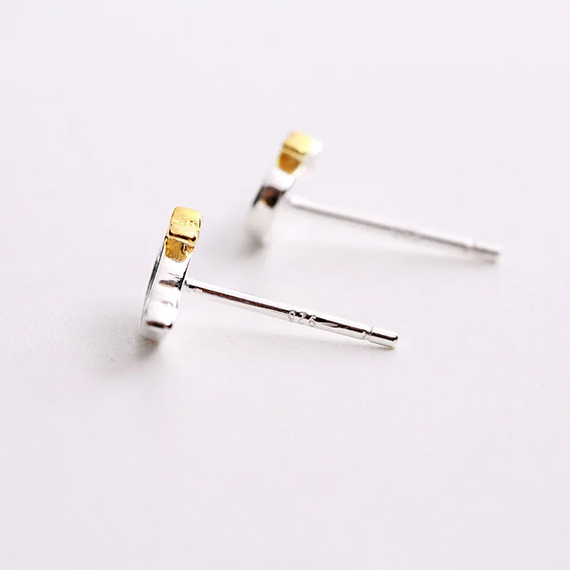 Женские гипоаллергенные серьги гвоздики из серебра 100% пробы|hypoallergenic stud earrings|fashion