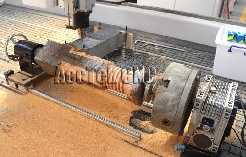 Автоматическая поворотная головка 4 оси гравер машина с ЧПУ поворотом для мебели